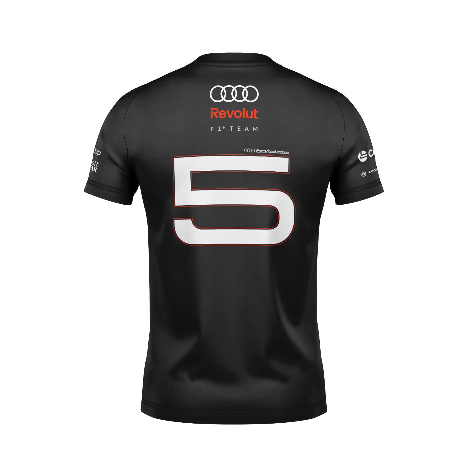 Camiseta Audi Bortoleto 2026 Algodão Preto