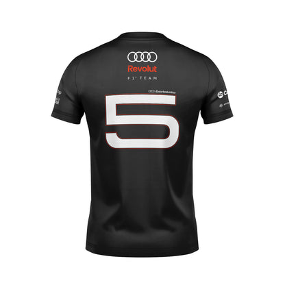 Camiseta Audi Bortoleto 2026 Algodão Preto