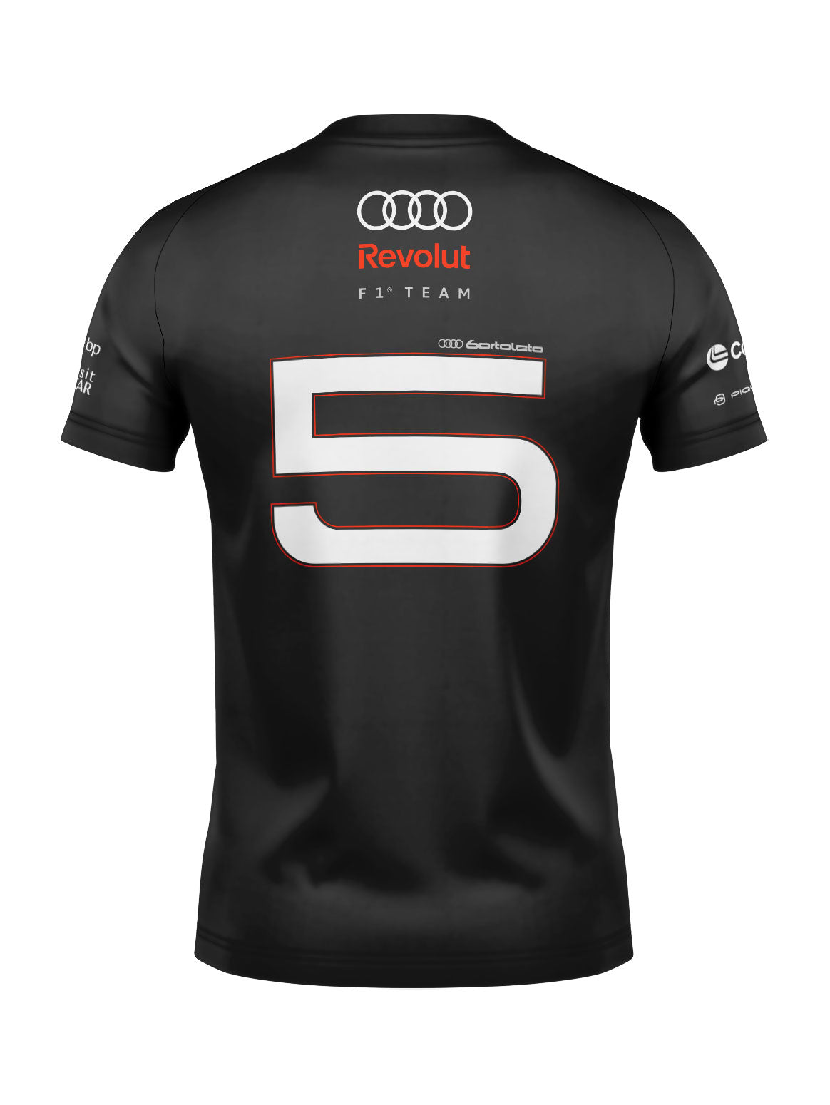 Camiseta Audi Bortoleto 2026 Algodão Preto