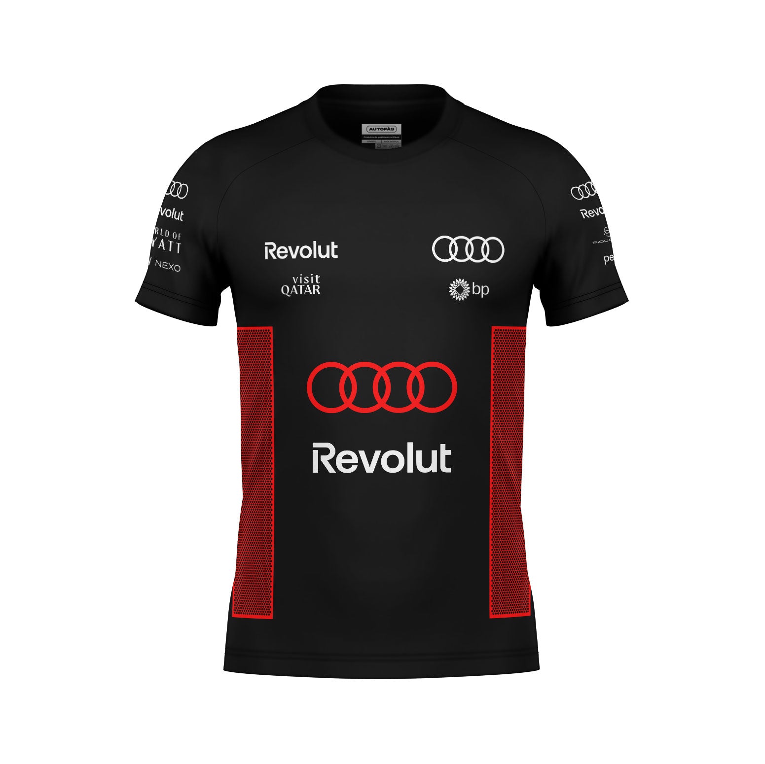 Camiseta Audi Bortoleto Torcida 2026 Algodão Preto