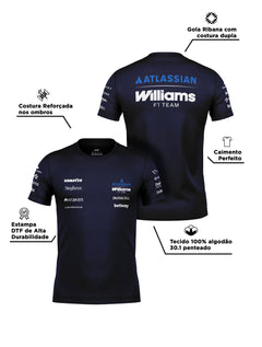 Camiseta Williams Team 2026 Algodão