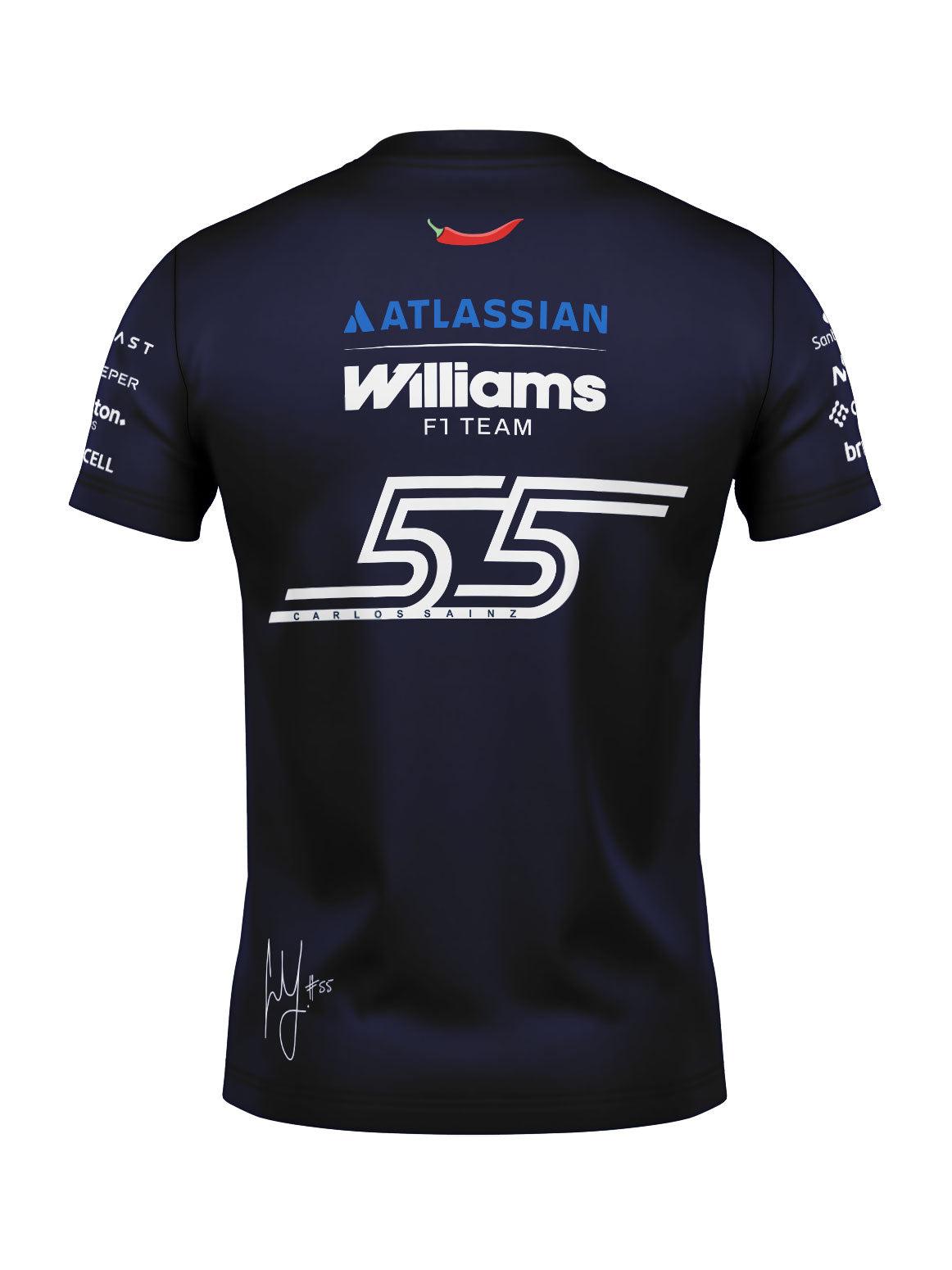 Camiseta Carlos Sainz Williams Team 2026 Algodão
