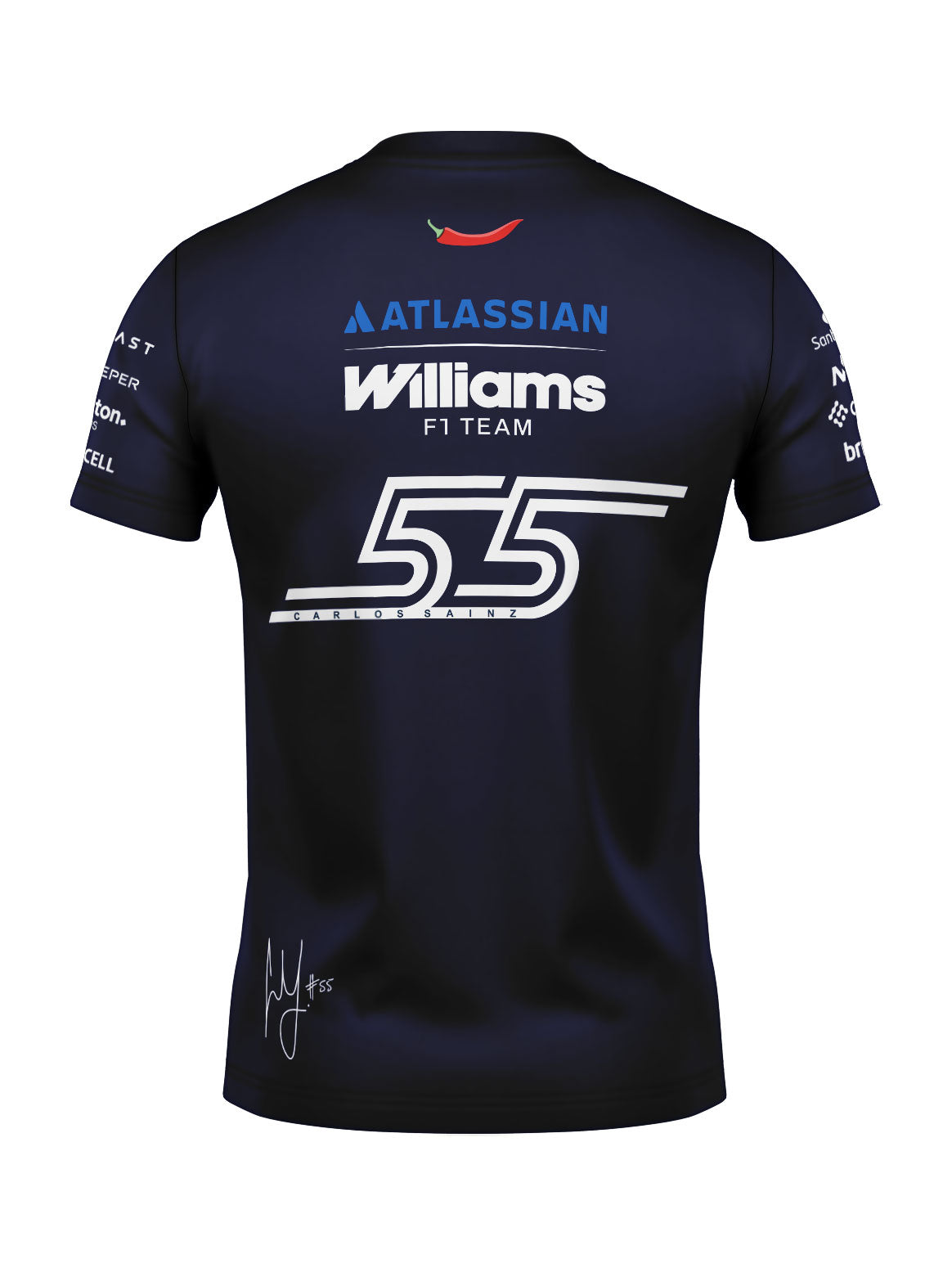 Camiseta Carlos Sainz Williams Team 2026 Algodão
