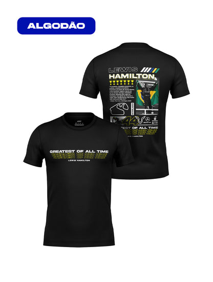 Camiseta Moments Lewis Hamilton Brasil Algodão