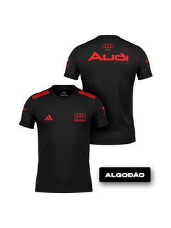 Camiseta Algodão Equipe Audi Edição Red & Black