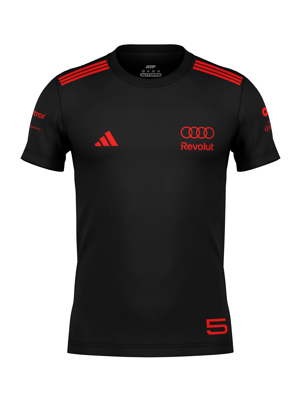 Camiseta Bortoleto Audi Edição Red & Black Algodão