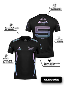 Camiseta Algodão Gabriel Bortoleto Audi Edição Miami 2026