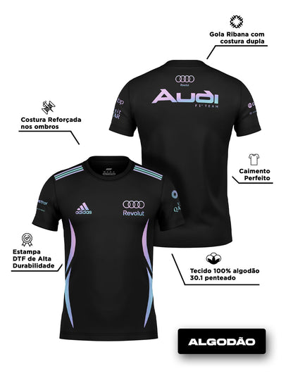 Camiseta Algodão Audi F1 Team Edição Miami 2026