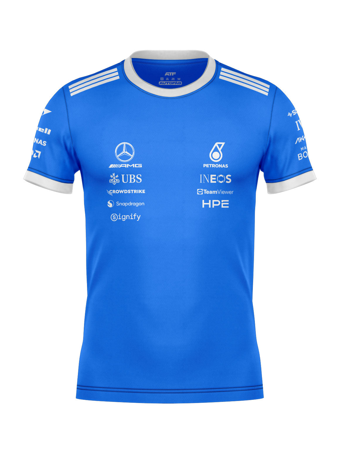 Camiseta Algodão Mercedes Blue Edition
