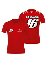 Camiseta Algodão Charles Leclerc Edição Monza 2026 Vermelha