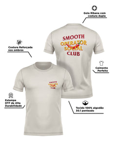 Camiseta Smoth Operator Social Club Off White Algodão