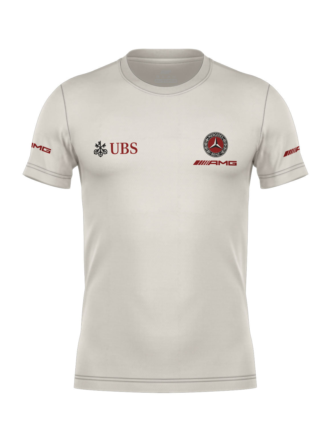 Camiseta Mercedes Logo Retrô Off White Algodão
