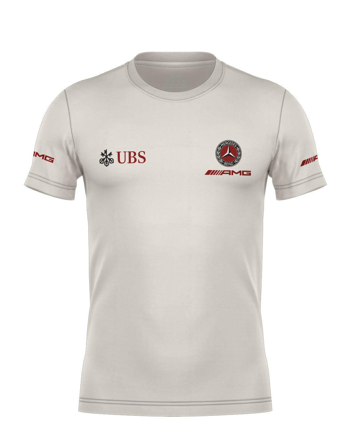 Camiseta Mercedes Logo Retrô Off White Algodão