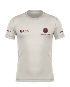 Camiseta Mercedes Logo Retrô Off White Algodão