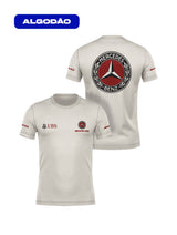 Camiseta Mercedes Logo Retrô Off White Algodão