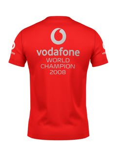 Camiseta Lewis Hamilton Mclaren Vodafone 2008 WDC Algodão