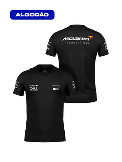 Camiseta Algodão Mclaren 2024 Preta