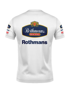Camiseta Algodão Williams Retrô Rothmans Racing Branco
