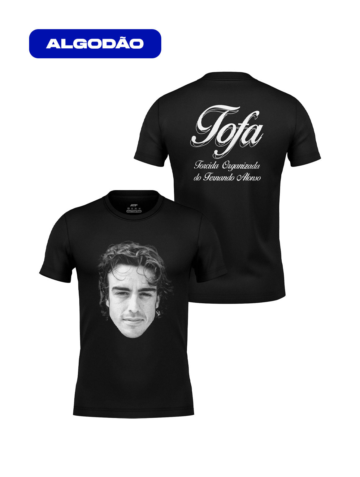 Camiseta Tofa Torcida Organizada do Fernando Alonso 100% Algodão