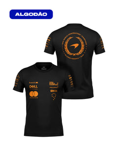 Camiseta Mclaren Edição Campeão Mundial 2024 100% Algodão