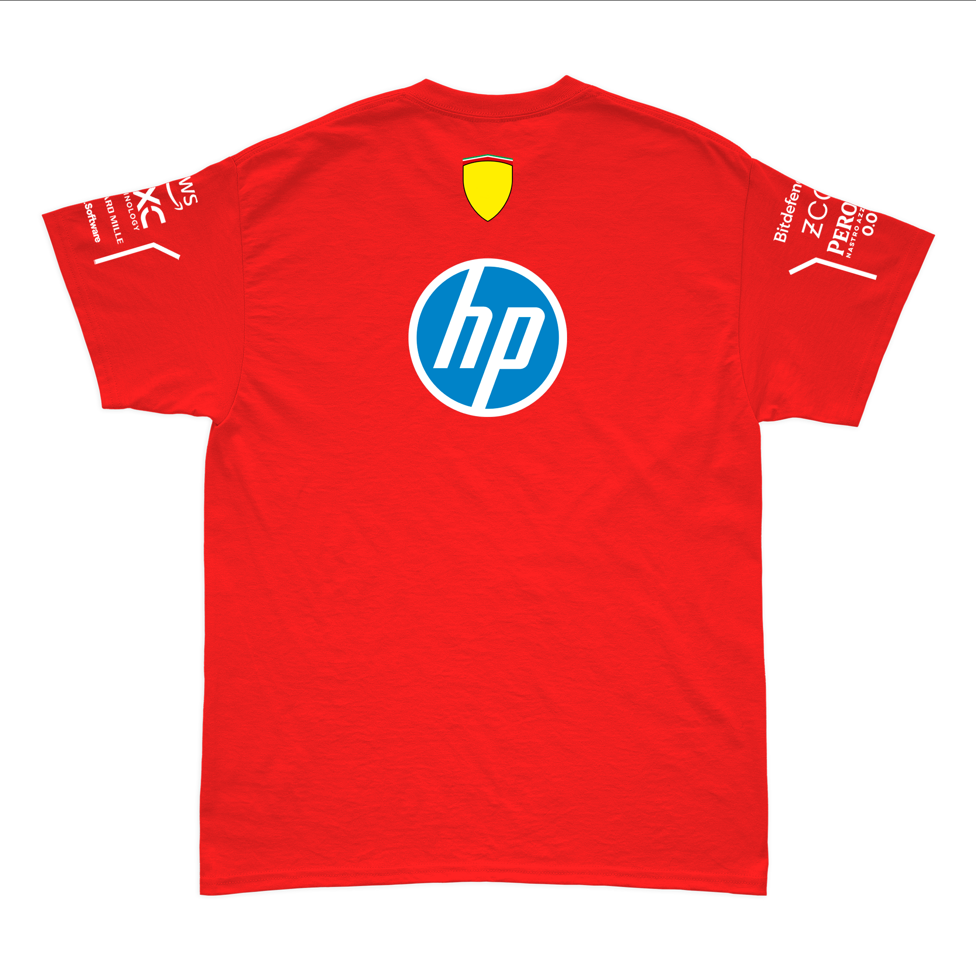 Camiseta Algodao Ferrari Equipe Vermelho 2025