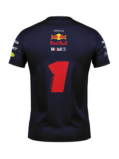 Camiseta Algodão Red Bull Max Verstappen Azul Marinho 2025