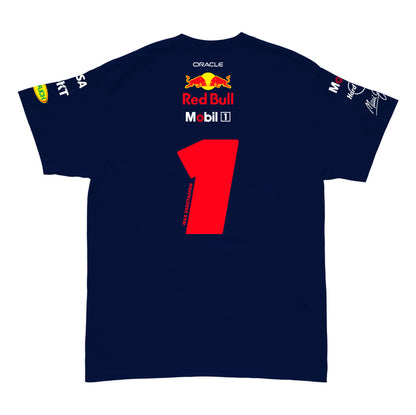 Camiseta Algodão Red Bull Max Verstappen Azul Marinho 2025