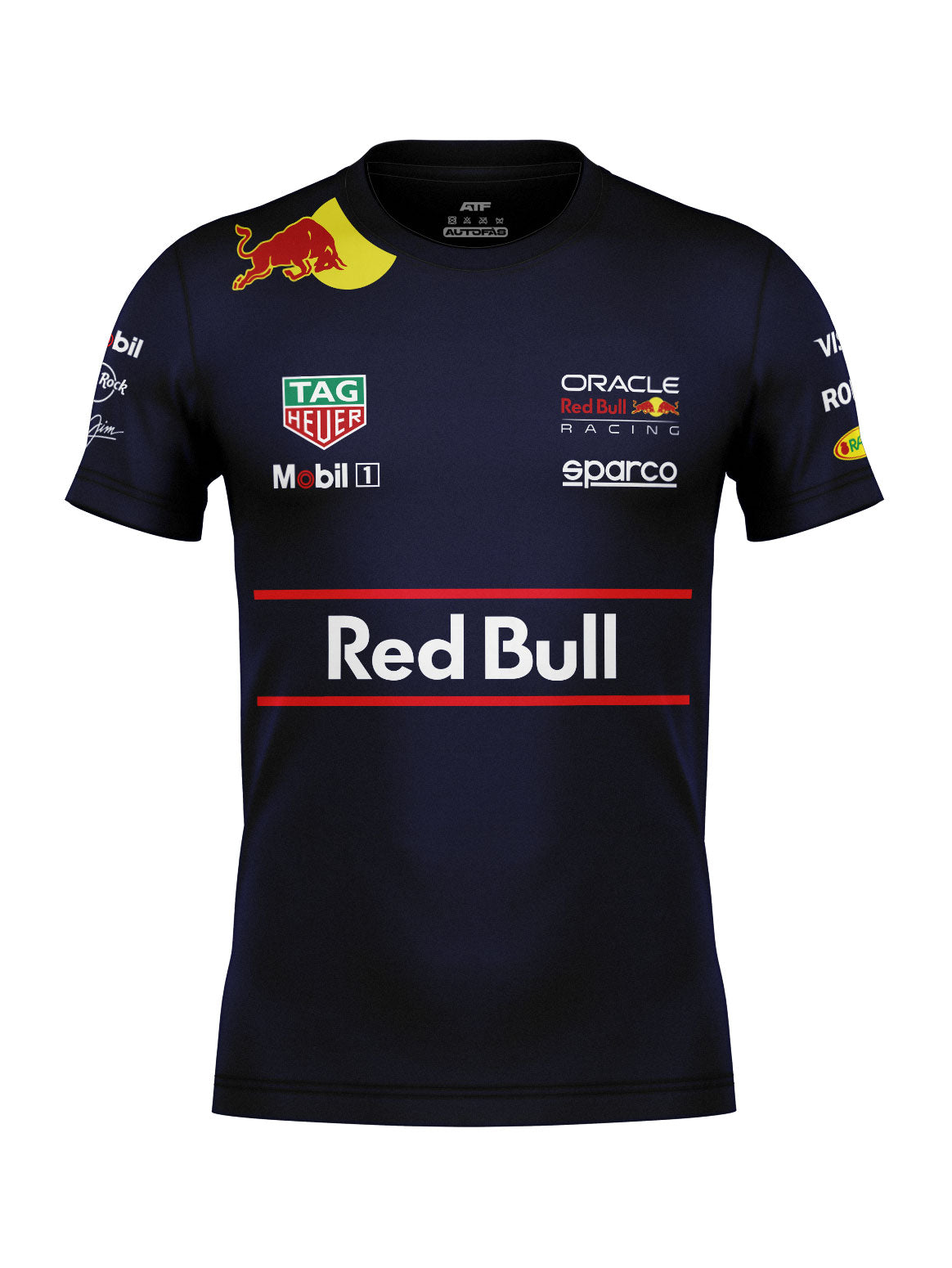 Camiseta Algodão Red Bull Equipe Azul Marinho 2025