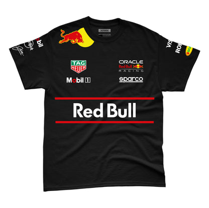Camiseta Algodao Red Bull Equipe Preto 2025