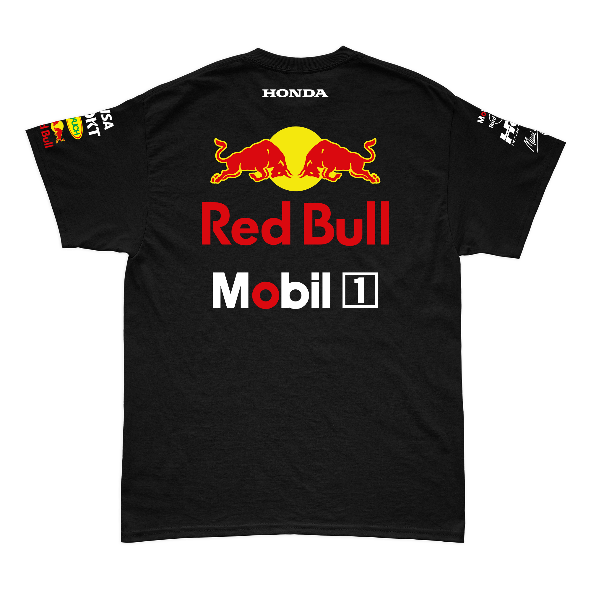 Camiseta Algodao Red Bull Equipe Preto 2025