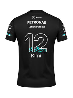 Camiseta Algodão Mercedes Kimi Antonelli Preto 2025