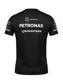 Camiseta Algodão Mercedes Equipe Preto 2025
