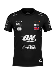 Camiseta Algodão Mclaren Lando Norris Preto 2025