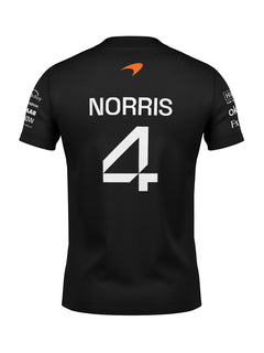 Camiseta Algodão Mclaren Lando Norris Preto 2025