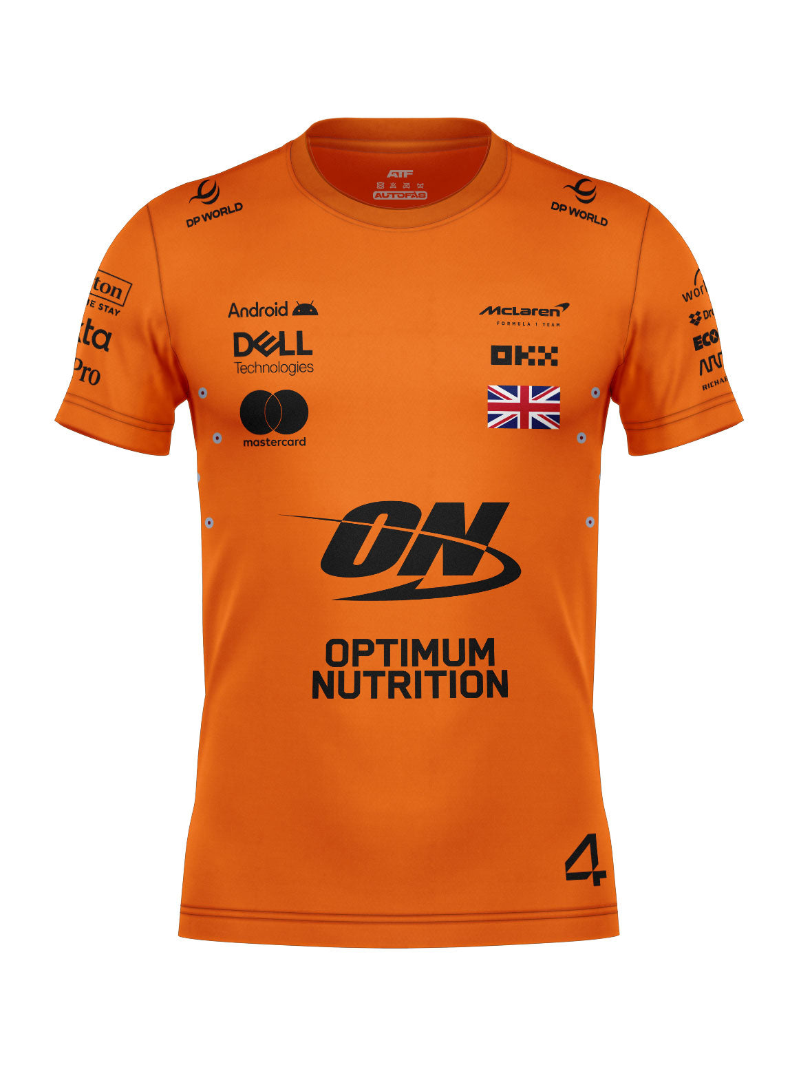 Camiseta Algodão Mclaren Lando Norris Laranja 2025
