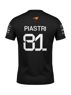 Camiseta Algodão Mclaren Oscar Piastri Preto 2025