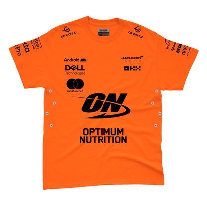 Camiseta Algodao Mclaren Equipe Laranja 2025