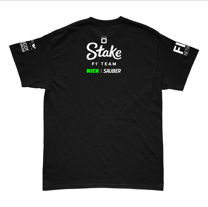 Camiseta Algodao Stake Sauber Equipe Preto 2025