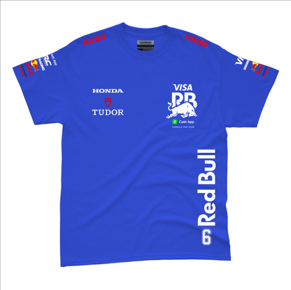 Camiseta Algodao Racing Bulls  Isack Hadjar Azul Royal 2025