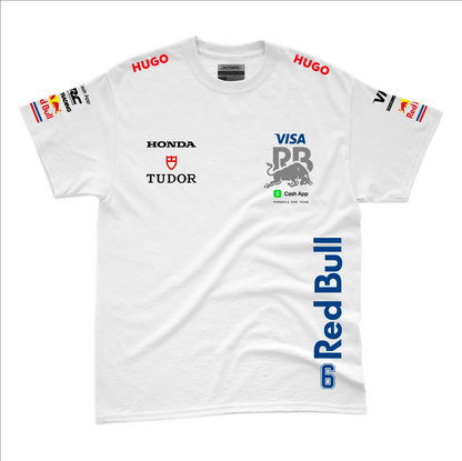 Camiseta Algodao Racing Bulls  Isack Hadjar Branco 2025