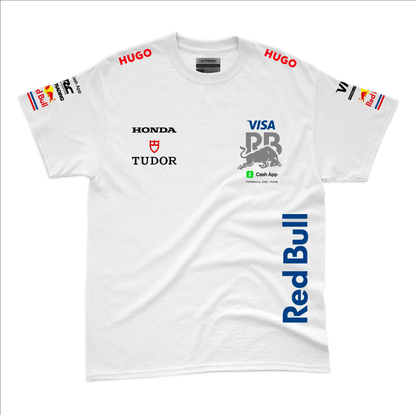 Camiseta Algodao Racing Bulls  Equipe Branco 2025