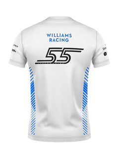 Camiseta Algodão Williams Carlos Sainz Branco 2025