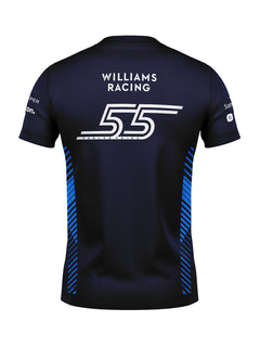 Camiseta Algodão Williams Carlos Sainz Azul Marinho 2025