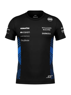 Camiseta Algodão Williams Carlos Sainz Preto 2025
