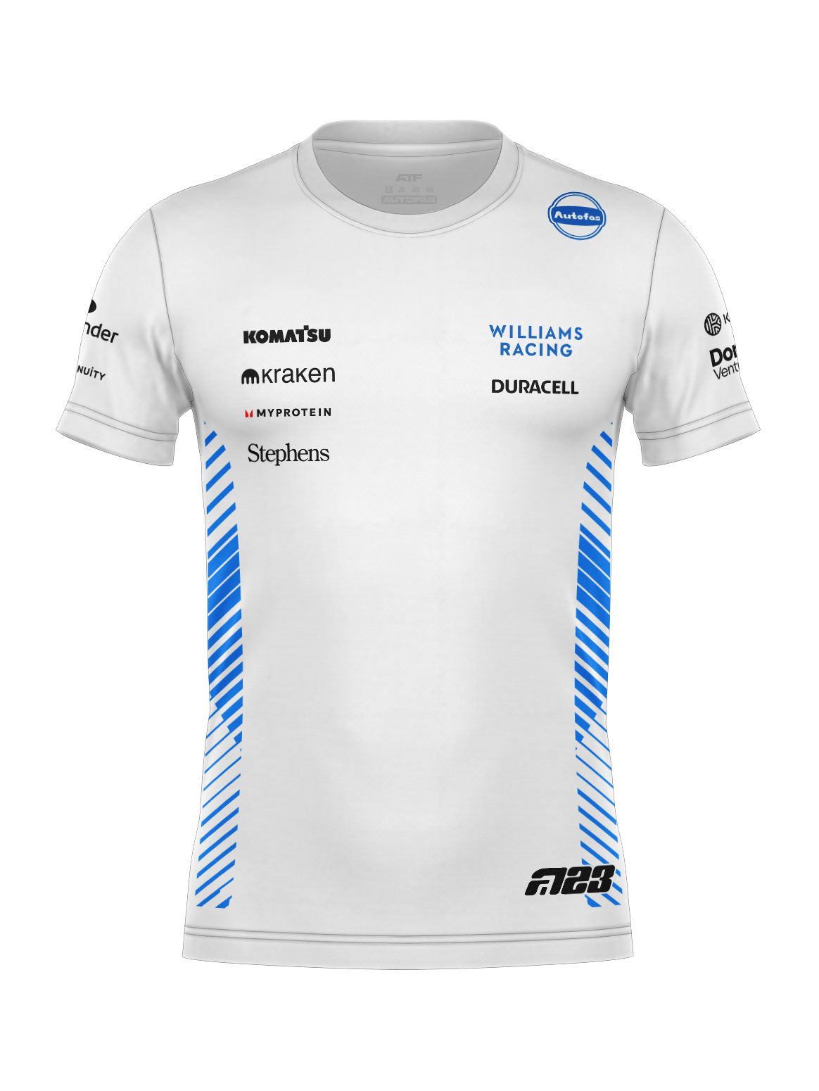 Camiseta Algodão Williams Alex Albon Branco 2025