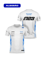 Camiseta Algodão Williams Alex Albon Branco 2025