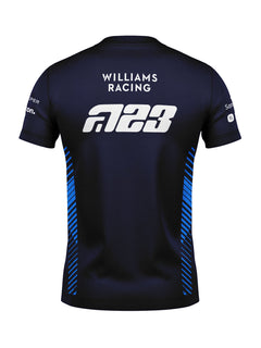 Camiseta Algodão Williams Alex Albon Azul Marinho 2025