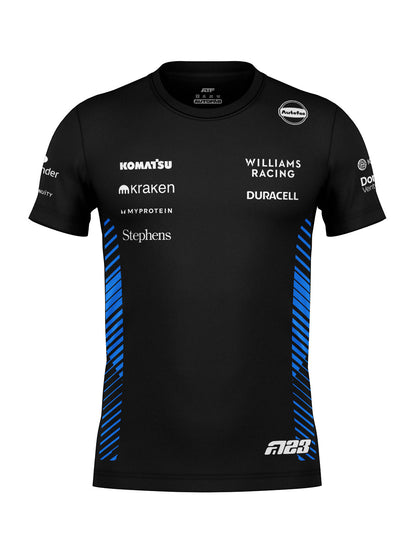 Camiseta Algodão Williams Alex Albon Preto 2025