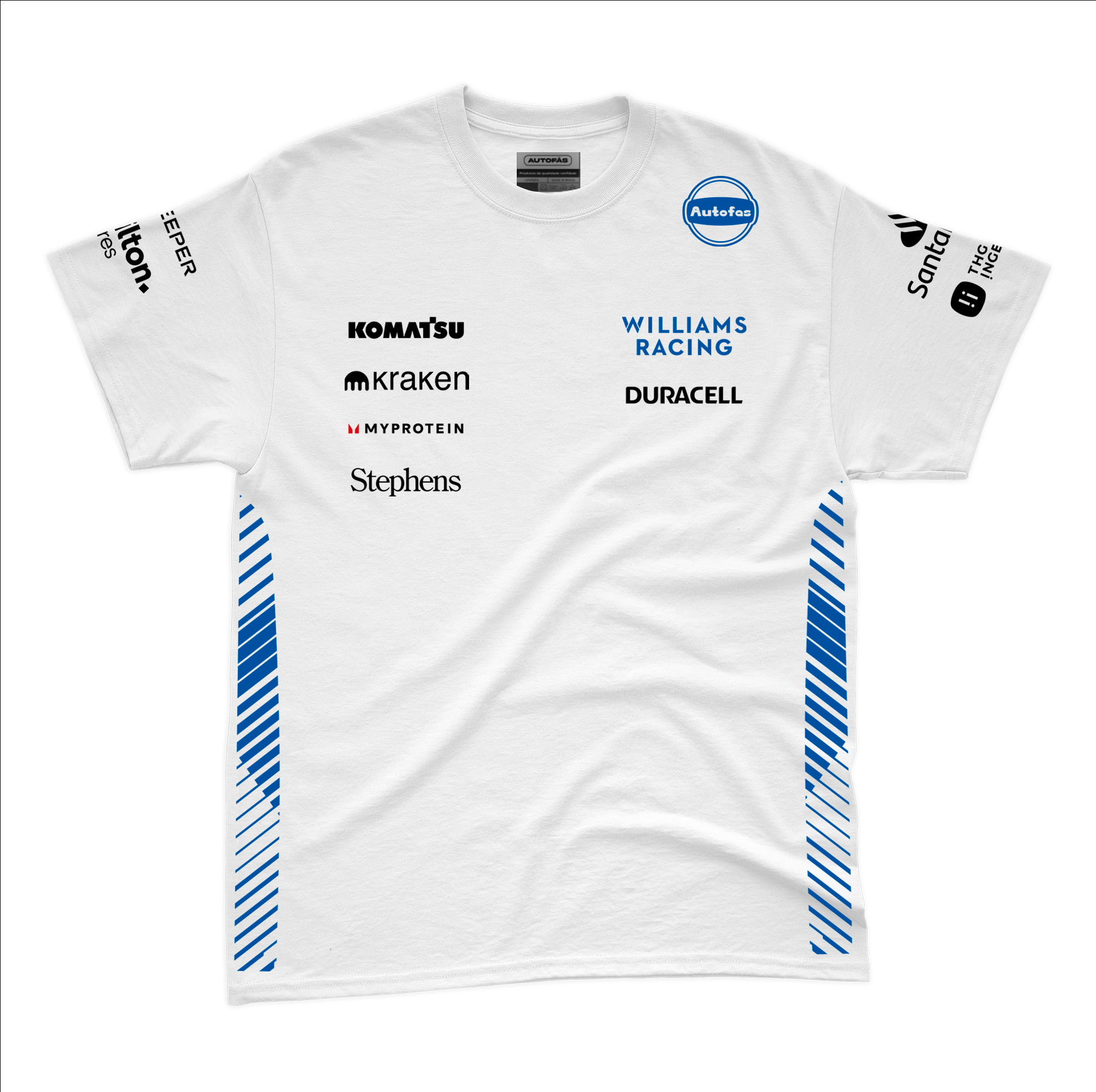 Camiseta Algodao Williams Equipe Branco 2025