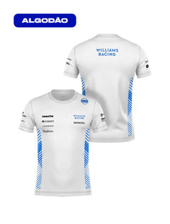 Camiseta Algodão Williams Equipe Branco 2025